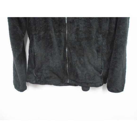 The North Face Womens Osito II Jacket Size XL Fleece Full Zip Pockets Black/Gold - Picture 6 of 7
